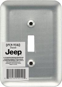 img 2 attached to 🚙 Jeep Collage Embossed Metal Switch Plate by Open Road Brands