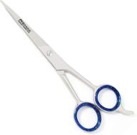 🔪 6.5" ice tempered stainless steel razor edge hair cutting scissors/shears - professional salon barber tool with chromium reinforcement for tarnish and rust resistance - model 210-10225 logo