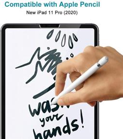 img 3 attached to 📱 [2+2 Bundle] LϟK Compatible for iPad Pro 11 2020 and 2021, 2-Pack Tempered Glass Screen Protector + 2-Pack Camera Lens Protector, Alignment Frame, Ultra Sensitive, Face ID & Apple Pencil Compatible