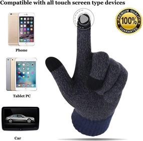 img 2 attached to Winter Beanie Touchscreen Gloves Warmer Outdoor Recreation in Outdoor Clothing