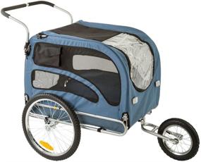 img 2 attached to 🐶 Convenient Pet Bicycle Trailer: Safe and Comfortable Ride for Your Furry Friend