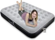 💨 high-speed pump air mattress for never-leak camping: enerplex queen size single-high inflatable blow-up bed for travel & home campers logo