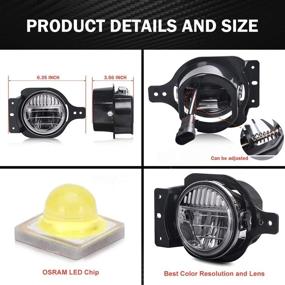 img 2 attached to Replacements Foglights Compatible 2018 2020 Compliant