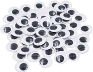 👀 sowaka pack of 60 self-adhesive 1 inch wiggle eyes for crafts, scrapbooking, classroom supplies | round googly eye stickers for kids' handmade projects & decorations logo