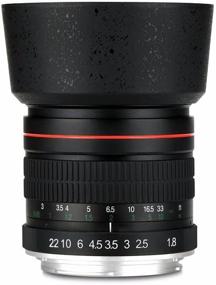 img 4 attached to 📷 Lightdow 85mm F1.8 Telephoto Lens for Canon EOS Rebel T8i T7i T6, Full Frame Portrait Lens Manual Focus 5D 6D 80D