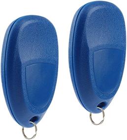 img 1 attached to 🔑 High-Quality Key Fob Keyless Entry Remote for Chevy Tahoe Suburban, Cadillac Escalade, GMC Yukon 2007-2014 - Blue (Set of 2)