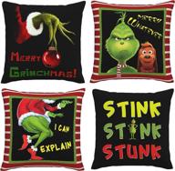 christmas pillow holiday decorated aesthetic logo