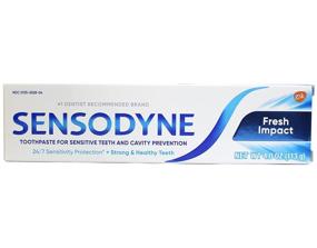 img 3 attached to Sensodyne Fresh Impact Toothpaste | Sensitivity & Extra Fresh Taste | 4oz Tubes (Pack of 4)
