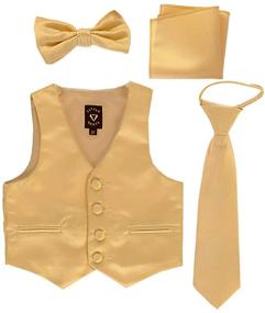 img 1 attached to 👔 Formal Zipper Bowtie for Boys - Little Gents Necktie Accessories