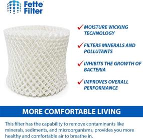 img 2 attached to 🔍 Fette Filter HC-888/HC-888N Compatible Humidifier Wicking Filters - Pack of 2 - Filter C Replacement