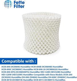 img 1 attached to 🔍 Fette Filter HC-888/HC-888N Compatible Humidifier Wicking Filters - Pack of 2 - Filter C Replacement