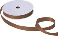 jillson roberts 1-inch double faced satin ribbon - bulk 100 yard spool in brown, available in 20 vibrant colors (bfr1007) logo