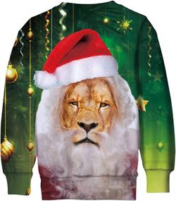 img 1 attached to BFUSTYLE Boy Girl Ugly Christmas Sweatshirt: Cool Kids Fleece Xmas Pullover (4-16 Years)