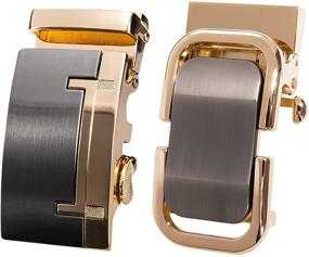 img 4 attached to Stay Festive with Christmas Automatic Ratchet Holiday Fashion Men's Belts