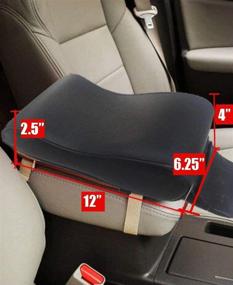 img 4 attached to 💺 Memory Foam Soft Comfortable Car Armrest Center Consoles Cushion Cover - Suitable for Toyota Camry, Most Cars, and SUVs - by Kaungka