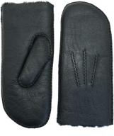 yiseven sheepskin shearling leather weather men's accessories for gloves & mittens logo
