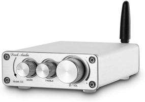 img 4 attached to 🔊 Bluetooth 5.0 Power Amplifier G3 (Silver) – 2 Channel 100W Class D Hi-Fi Stereo Audio Mini Amp Wireless Receiver with Home Theater Treble Bass Control by Douk Audio