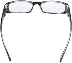 img 1 attached to CessBlu Ladies Floral Design Reading Glasses: Stylish 4 Pack with Sparkling Crystals for Women Readers