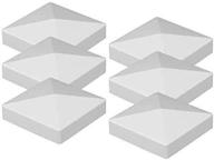 🔲 kiavetta pvc flat pyramid external post cap 5x5 - pack of 6 caps for enhanced seo logo