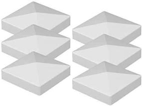 img 3 attached to 🔲 Kiavetta PVC Flat Pyramid External Post Cap 5x5 - Pack of 6 Caps for Enhanced SEO