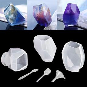 img 4 attached to ✨ Polymer Clay / Resin Epoxy Molds - DIY Quartz Crystal Kit - Set of 3 Silicone Shapes - Create Clear or Opaque Crystal-shaped Objects - Easy to Remove After Molding - Soft, Durable, Reusable - Enhanced SEO