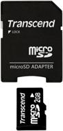 💾 enhance your device's storage with transcend 2gb microsd flash memory card ts2gusd logo