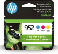 🖨️ hp 952 cyan, magenta, yellow ink cartridges (3-pack), compatible with hp officejet printers - 8702, pro series - 7720, 7740, 8210, 8710 - 8740, eligible for instant ink refills, n9k27an логотип