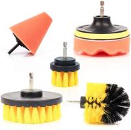 🧹 6-piece nylon power brush attachment set for effortless tile and grout cleaning logo