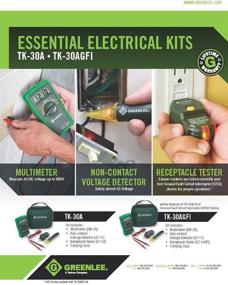 img 1 attached to 🔌 Greenlee TK-30AGFI Electrical Kit: GFCI, Elec Test Instruments - 10 x 8 x 3" - A Comprehensive Solution for All Your Electrical Testing Needs