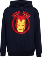 boys' marvel avengers superhero 🦸 fleece hoodie - clothing & fashion hoodies/sweatshirts logo
