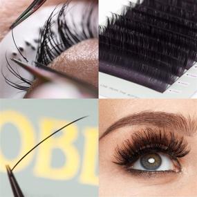 img 3 attached to Ellipse Eyelash Extension Supplies: 0.20C, 8-15mm Mix Individual Eyelash Extensions for Salon Use