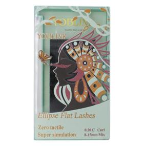 img 4 attached to Ellipse Eyelash Extension Supplies: 0.20C, 8-15mm Mix Individual Eyelash Extensions for Salon Use