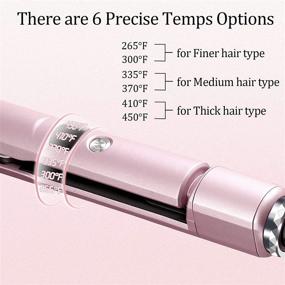 img 2 attached to OPEHS Straightener Tourmaline Temperature 265°F 450°F Hair Care