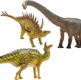img 4 attached to Mamenchisaurus Huayangosaurus Tsintaosaurus Prehistoric Toys: Unleash the Extinct Wonders for Playtime Excitement!