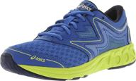 asics c711n noosa girls' yellow running shoes logo