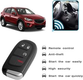 img 3 attached to VOFONO Smart Keyless Entry Remote Car Alarm Key Fob for Dodge Ram 1500 2500 3500 2013-2018, FCC ID: GQ4-54T - Convenient Security Solution for Your Dodge Ram