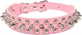 img 3 attached to AOLOVE Mushrooms Studded Adjustable Leather Dogs