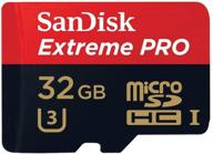 📸 улучшенная sandisk extreme pro 32gb uhs-i/u3 micro sdhc - совместимая с 4k ultra hd | sdsdqxp-032g-g46a (вариант с меткой) логотип