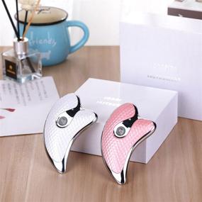 img 2 attached to 🧖 MAGICON Scraping Instrument: Electronic Vibration Thermostatic Facial Gua Sha Kerokan Tool with 45℃ Constant Heat - Electric Face Massager, Eye Massager for Face Lift, Tightening & Beauty Care (White)