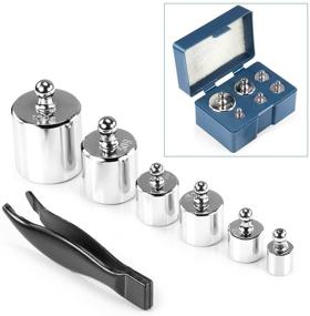 img 3 attached to 🔩 Neewer Precision Steel Balance Scale Calibration Weight Kit Set - 205 Grams, Class M2 with Tweezers, Ideal for Digital Jewellery Scale, Laboratory, Commercial, and Educational Use