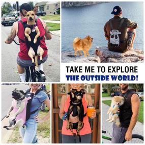 img 2 attached to 🐾 Pawaboo Pet Carrier Backpack - Adjustable Pet Front Cat Dog Carrier Backpack Travel Bag, Legs Out - Ideal for Traveling, Hiking, Camping with Small to Medium Dogs Cats Puppies