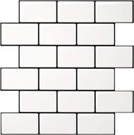 art3d subway tiles peel and stick backsplash: 10 tiles with enhanced thickness for effortless installation logo