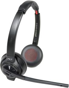 img 1 attached to 🌐 Enhance Collaboration with Plantronics SAVI 8200 Series W8220-M Wireless DECT Headset System: Skype for Business Certified