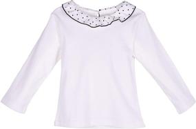 img 2 attached to ContiKids Sleeve Peter Collar Blouse Girls' Clothing