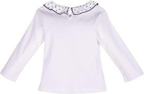 img 1 attached to ContiKids Sleeve Peter Collar Blouse Girls' Clothing