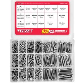 img 2 attached to YEEZET 620PCS M4 M5 M6 Heavy Duty Bolts and Nuts Assortment Kit – Premium 304 Stainless Steel – Comprehensive Set with 13 Essential Sizes