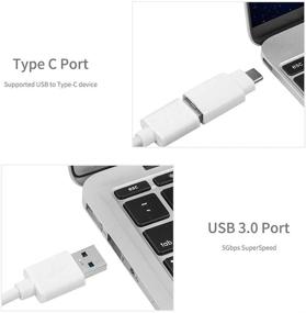 img 1 attached to 🔌 WEme Адаптер Gigabit Ethernet 2 в 1 с USB C конвертером и USB 3.0 хабом, совместимый с Thunderbolt 3, Алюминиевый RJ45 сетевой адаптер для ПК, Mac, Linux, MacBook Air, Windows Surface Pro