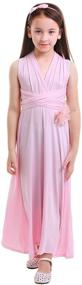 img 3 attached to 👗 Transformer Convertible Sleeveless Bridesmaid Liturgical Girls' Dresses: Versatile and Stunning Attire