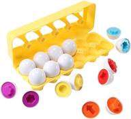 🥚 игрушка "dimple fun egg matching toy": пасхальные яйца для малышей - развивает навыки распознавания форм и сортировки цветов с помощью этой образовательной игрушки монтессори - идеальный набор пазлов в форме яиц для мальчиков и девочек. логотип