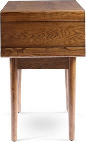 img 2 attached to 🪵 Walnut Posh Pollen Darden Mid-Century Modern Side Table: An Exquisite Addition to Your Space!